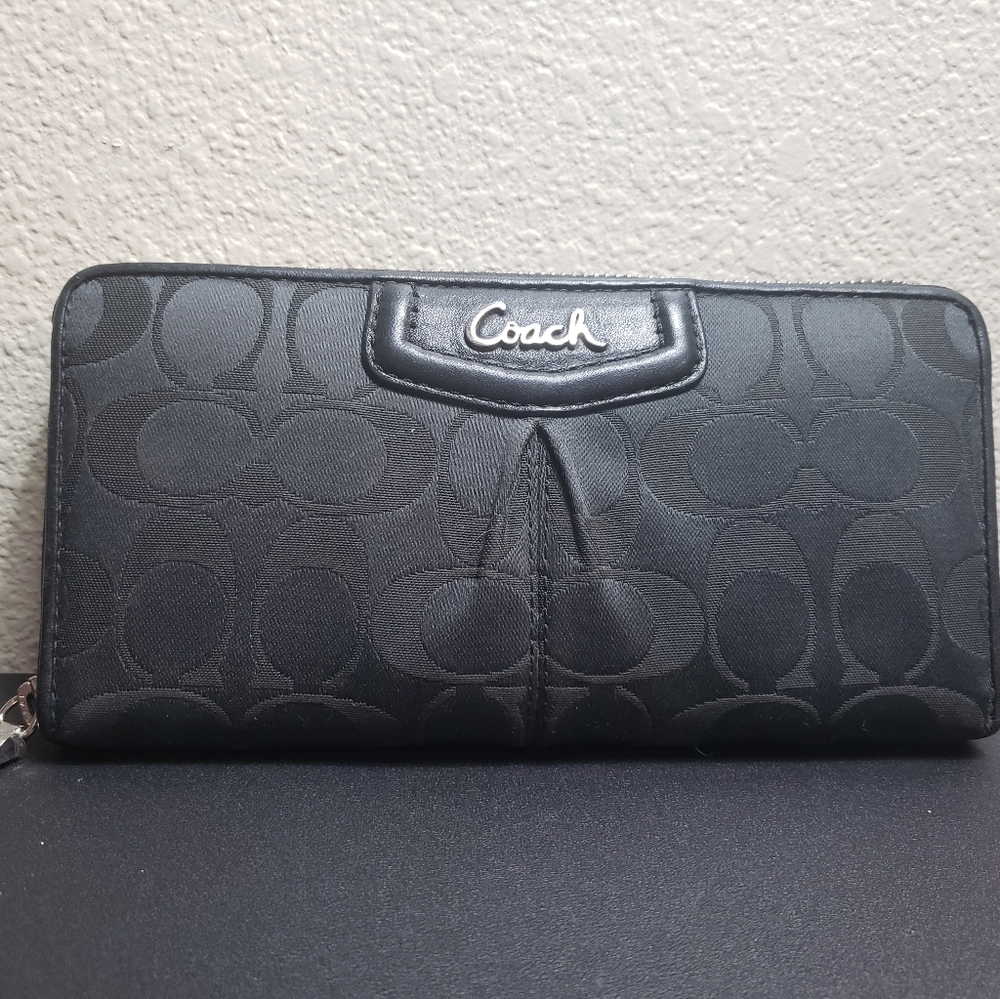 Coach zip around wallet
